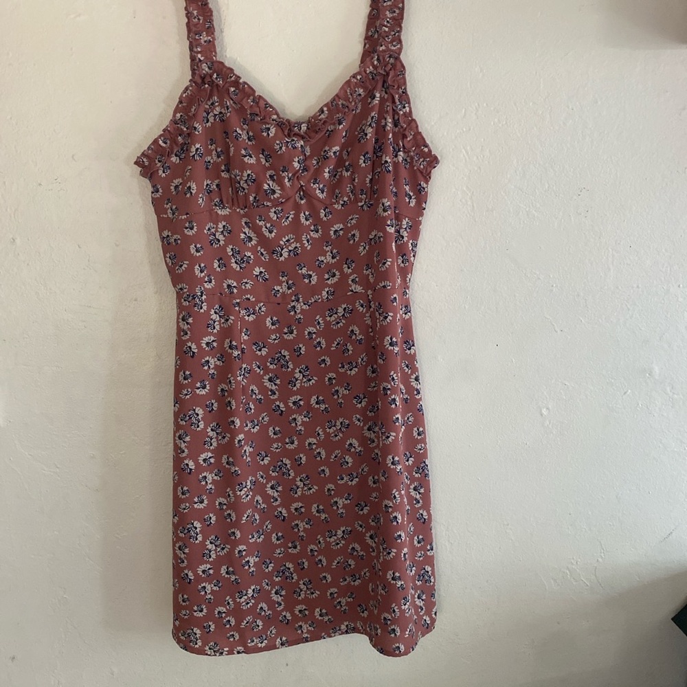 Floral pink dress